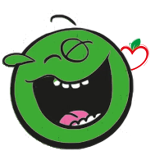 logo, child, green yoba, spike bravl starc face, sad green emoticon
