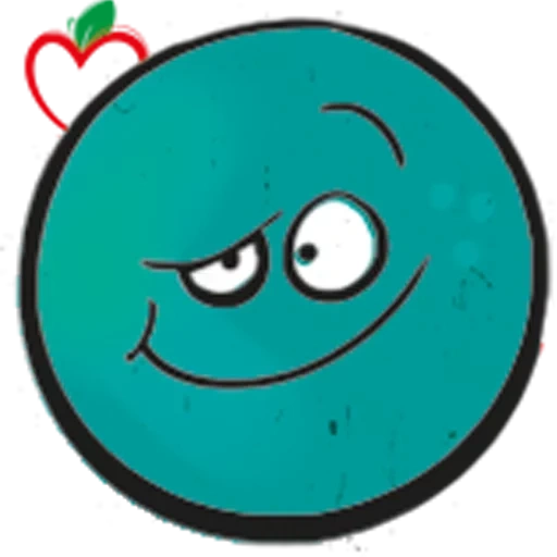 smiley, blue ball, smiley is green, blueface emoticons, blue smiley is serious