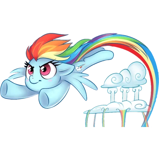 rainbow dash, rainbow dash, rainbow dash, pelangi putih dalam, rainbow dash cloud