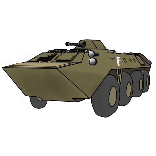 armoured personnel carrier 80 gaz 5903, side view of armored personnel carrier 80, armored personnel carrier