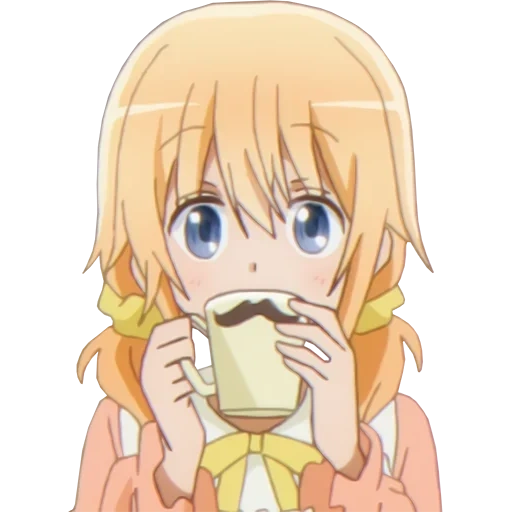 аниме, аниме пьет чай