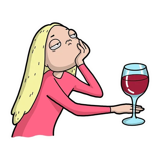 the objects of the table, woman wine clipart