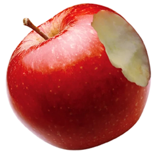 яблоко, apple fruit, красное яблоко, яблоко белом фоне, надкусанное красное яблоко