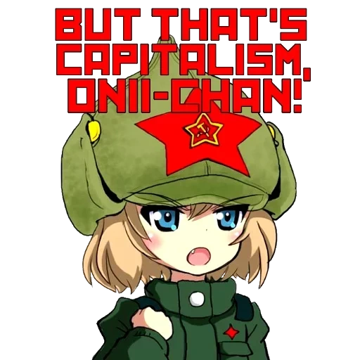 anime soviétique, communisme animé, anime tank main, tank girl anime kai