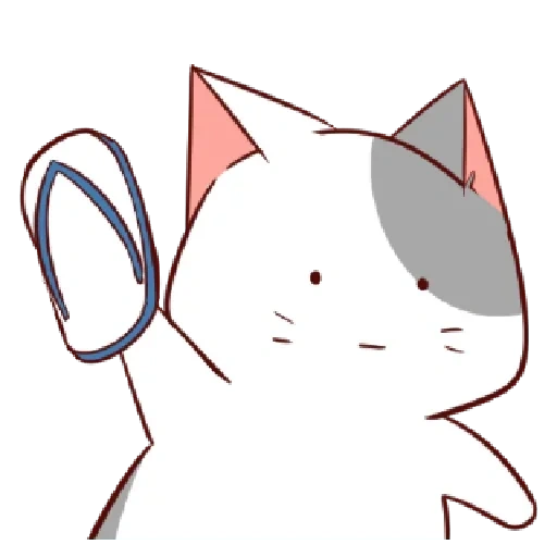 kitty chibi, anime cat, gatti kawaii, gatti kawaii, bella gatti anime