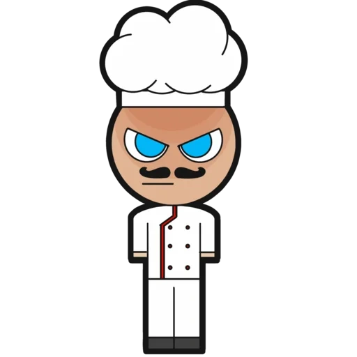 chef, anime, human, chef vector, clipart cook