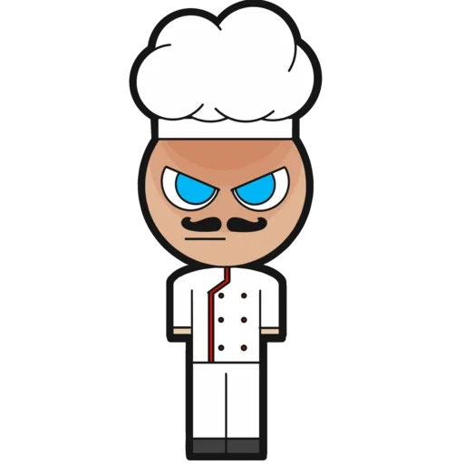 koki, anime, manusia, vektor koki, clipart cook