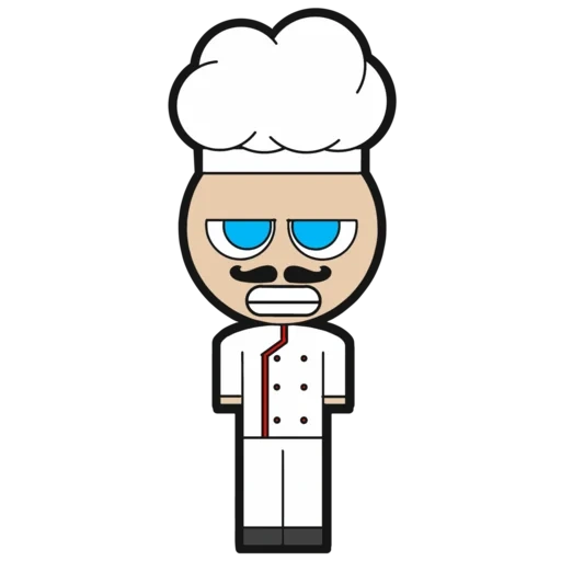 аниме, человек, повар вектор, иконка повар, клипарт повар