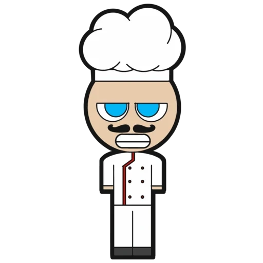 anime, humano, vector de cocción, ícono cocinero, clipart cocinero