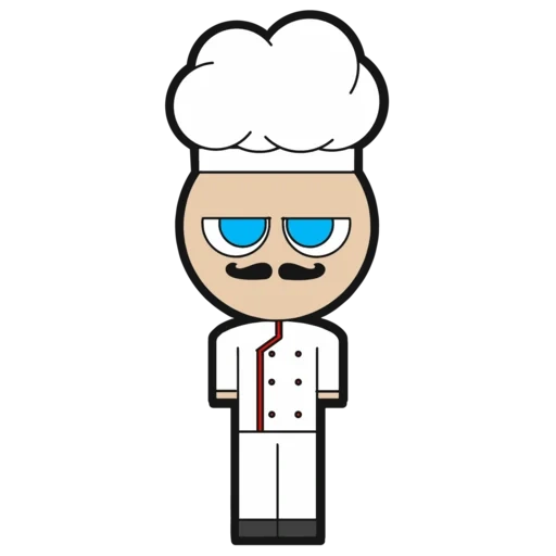 chef, аниме, chef vector, повар вектор, клипарт повар