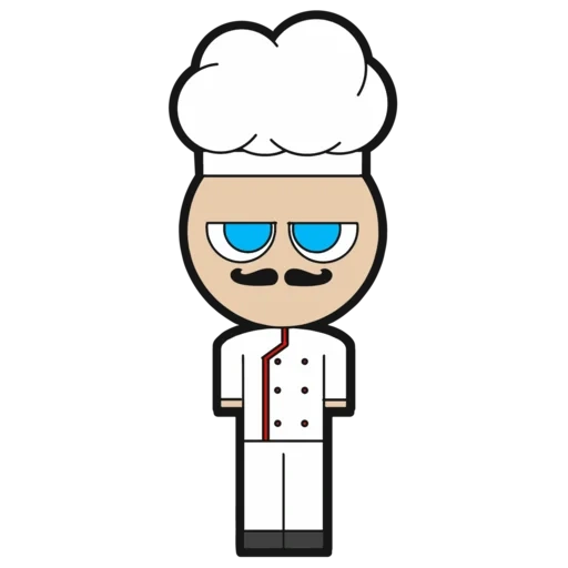 chef, anime, chef vector, cook vector, clipart cook