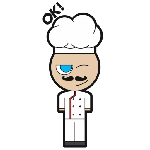 cocinero, anime, cocinero, vector chef, clipart cocinero