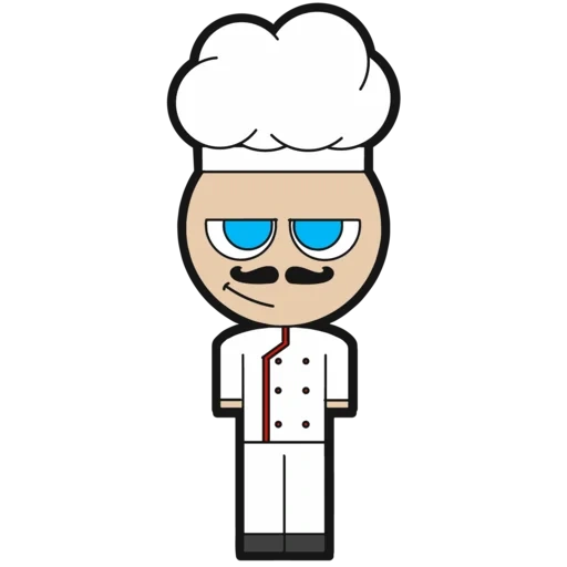chef, anime, human, chef vector, clipart cook