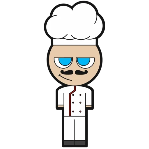 koki, anime, manusia, vektor koki, clipart cook