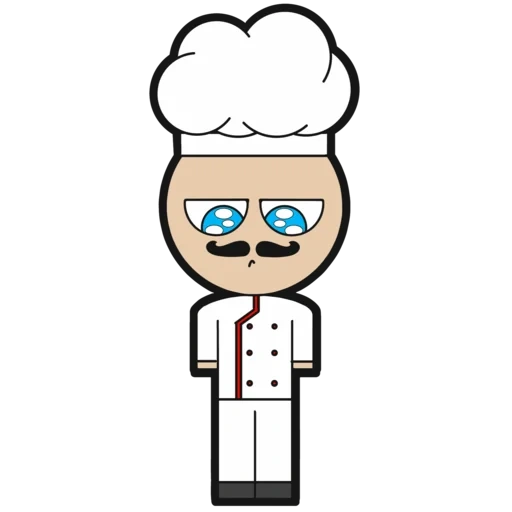 chef, chef vector, повар вектор, клипарт повар, лев-официант мультик