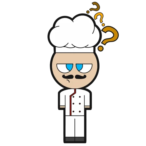 cocinero, vector chef, cocinero ciego, clipart cocinero, chef cook vector