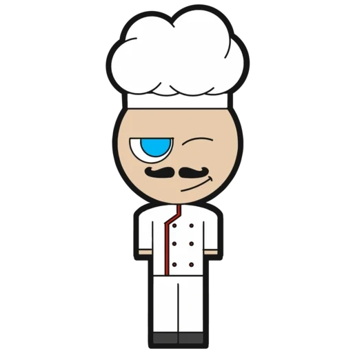 chef, anime, chef vector, cook vector, clipart cook