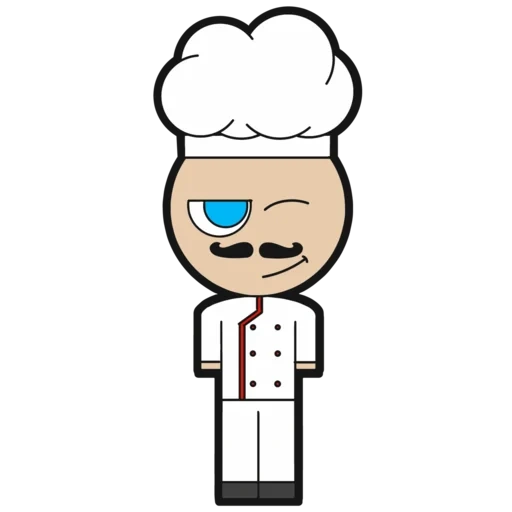 koch, anime, kochvektor, vektor kochen, clipart cook