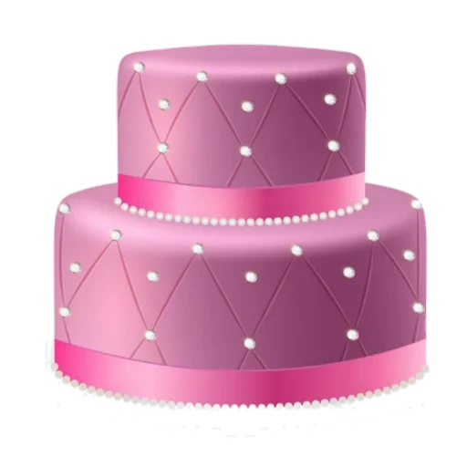 торт розовый, клипарт торт, ярко розовый торт, торт прозрачном фоне, двухъярусный торт прозрачный фон