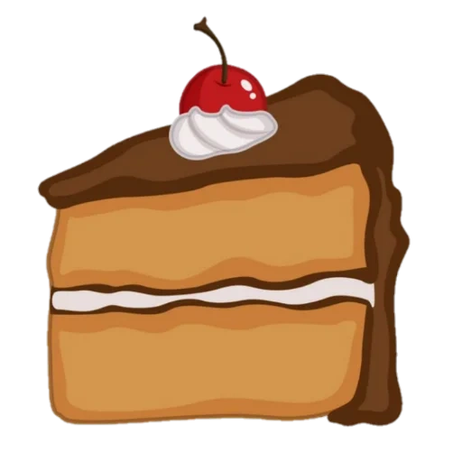 кусочек торта, тортики кусок, пирожное торт, шоколадный пирог, кусок шоколадного торта рисунок