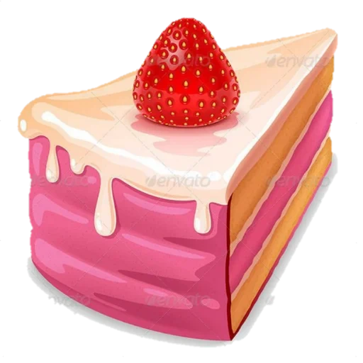 торт, торт кусок, десерт торт, вкусный торт, клубничный торт