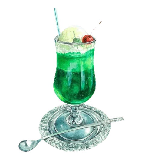 коктейль, коктейль голубой, зелёный коктейль, коктейль зеленая фея, изумрудный бриз коктейль