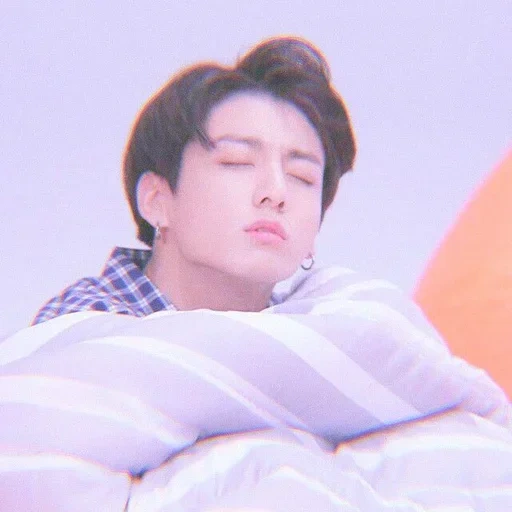 bts yang tidak aktif, zheng zhongguo, bts jungkook, chong guo yang mengantuk, bts sleep seat