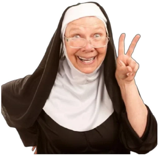 nun, nun, old nun, young nun, beautiful nun