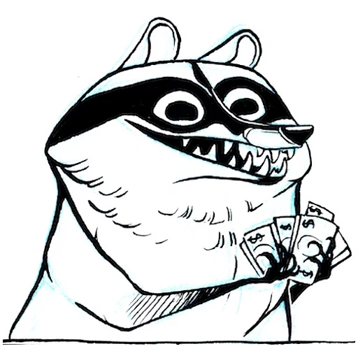 waschbär, waschbär comic, simkaye raccoon, waschbärzeichnung, comics über waschbären