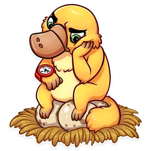 schnabeltier, chibi flugzeug, der platypus cooper