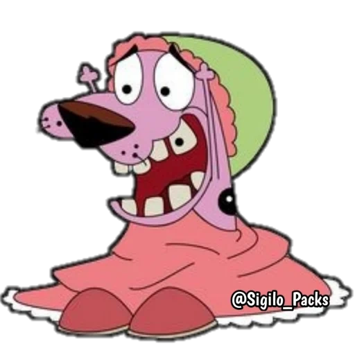 timid courage, a timid dog, dog smiling face cartoon, courage cowardly dog animation series, quentin tarantella a dog with cowardly courage