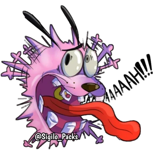 drôle, chien timide, courage the cowardly dog 2021, courage the cowardly dog screaming, réseau de dessin animé courageux et lâche chien