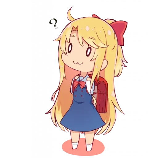 la parete rossa, la bambina, anime chibi, anime di kawai, personaggio di anime