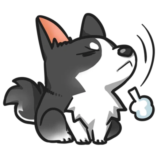 husky, dog, husky chibi, husky animation, cartoon wolf