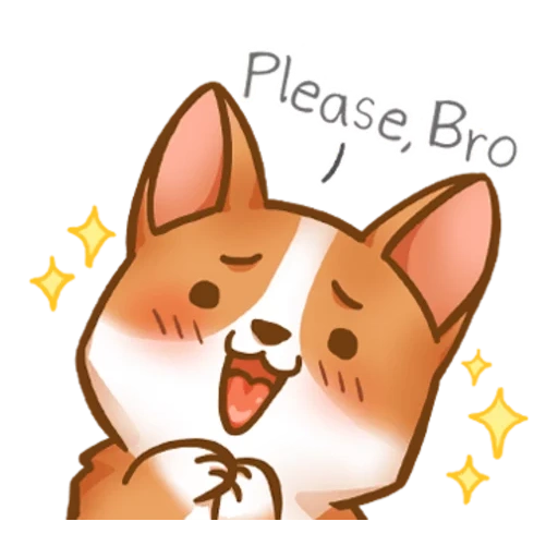 corgi, i disegni sono carini, kawaii corgi, cani kawaii