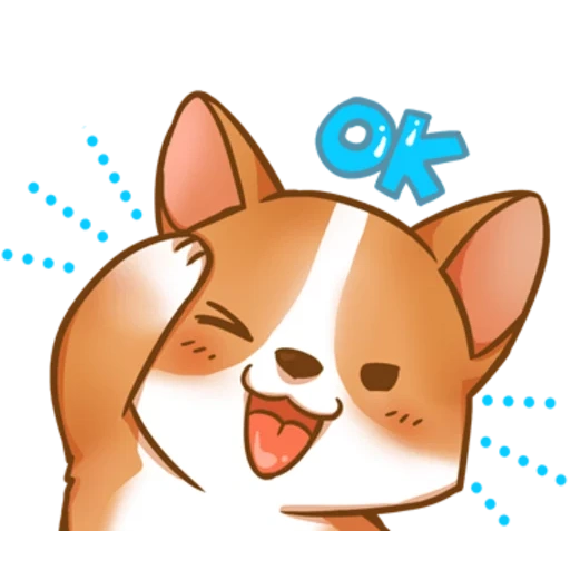 corgi, emoji corgi, corgi cute drawings, corgi drawings are light cute