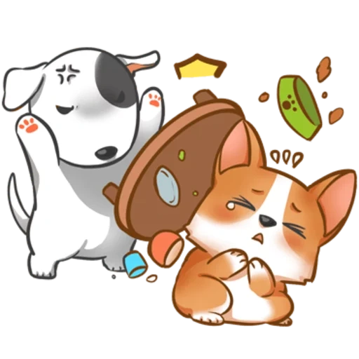 corgi, anjing, pelukan