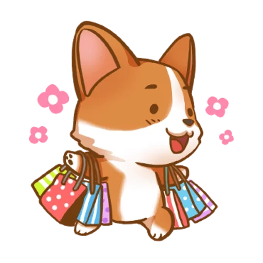 anime, corgi, pesca e goma, corgi ti amo, i disegni personali di corgie di un diario personale