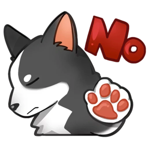 anime, husky chibi, emoji husky, wolf shalun 18, smileik has a copy