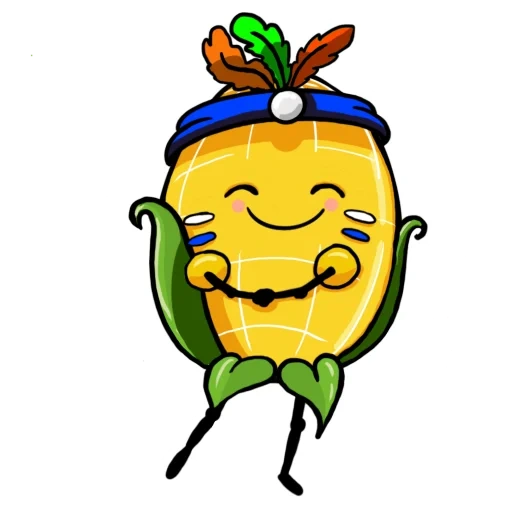 limón, limón, maíz, fruta de limón, maíz sonriente