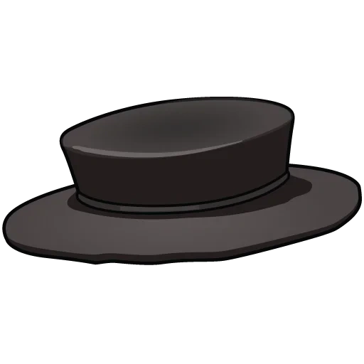 trilby's hat, hats of men, the hat is black, kanier's hat, cylinder hat