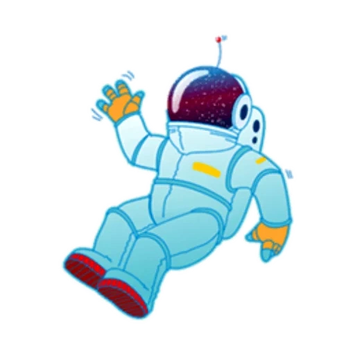 espacio, y espacio, espacio de dibujos animados, clipart cosmonaut