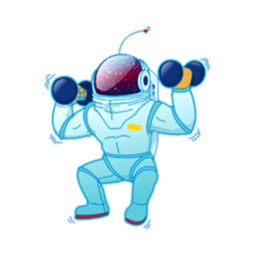 platz, und raum, kosmonauktag, cartoon astronaut