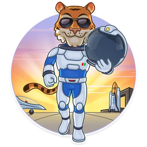 tiger, space, tiger astronaut, cosmic tiger