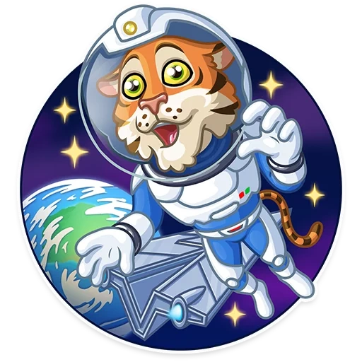 spazio, e spazio, tiger astronaut, tigre cosmica