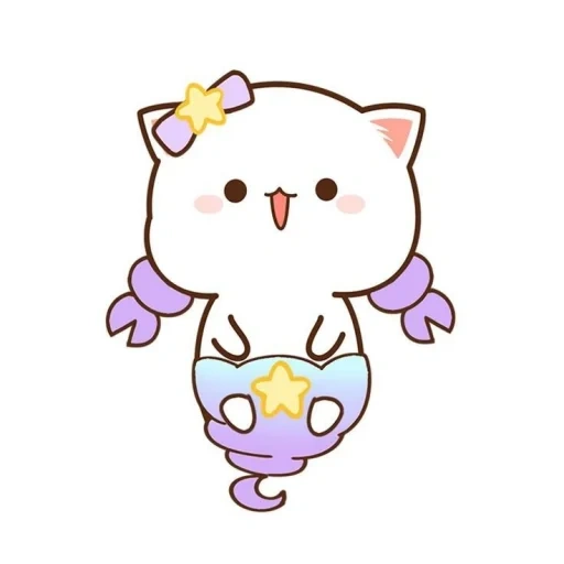 katiki kavai, kucing chibi lucu, kawai kitty chibi, gambar chibi yang lucu, kucing persik mochi mochi