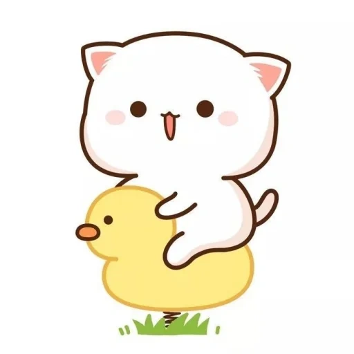 katiki kavai, kucing kawaii, kitty chibi kawaii, gambar chibi yang lucu, gambar kawaii yang lucu