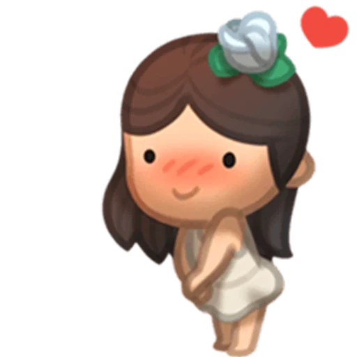 chibi, kate, menina, clipart