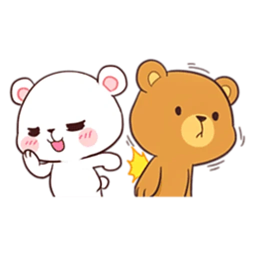 ours, clipart, lait moka, milk moka bear