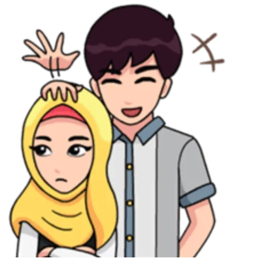 liebe, islamisch, muslim, muslimische familie des anime